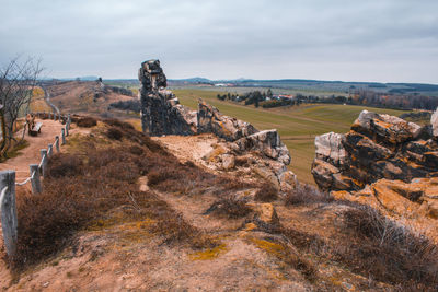 Panoramic view of landscape against sky