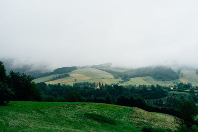 Scenic view of landscape against sky