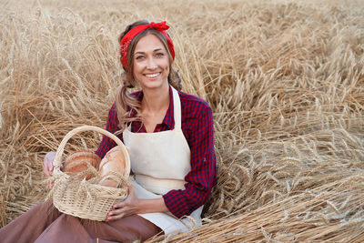 Portrait of a smiling young woman