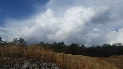 Panoramic view of landscape against sky