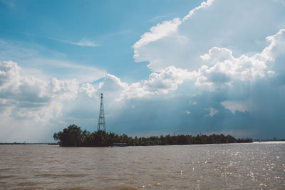 Scenic view of river against sky