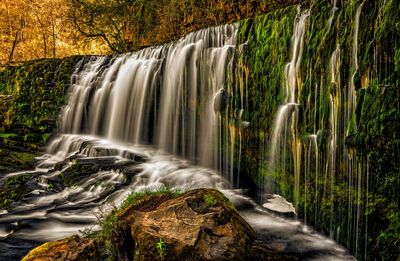 Blurred motion of waterfall