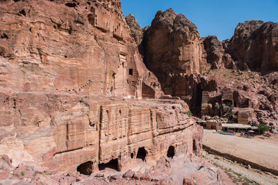 View of rock formations