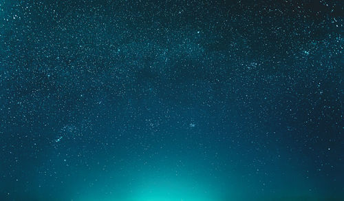 Low angle view of star field at night