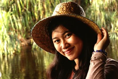 Portrait of a smiling young woman