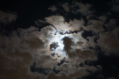 Low angle view of clouds in sky