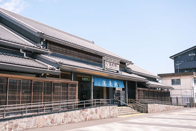 Building against clear blue sky