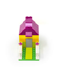 Close-up of toys against white background