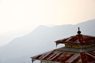 Low angle view of traditional building against sky