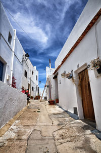 Low angle view of buildings against sky