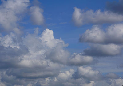 Low angle view of clouds in sky