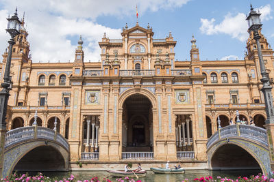 Low angle view of historical building