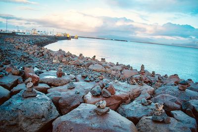 Scenic view of sea against sky