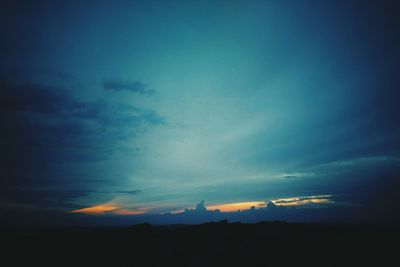 Scenic view of dramatic sky