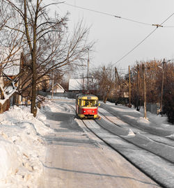 Snow covered road