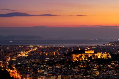 Parthenon in sunset