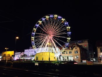 Ferris wheel at night