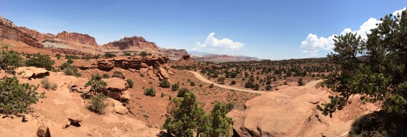 Panoramic view of landscape against sky