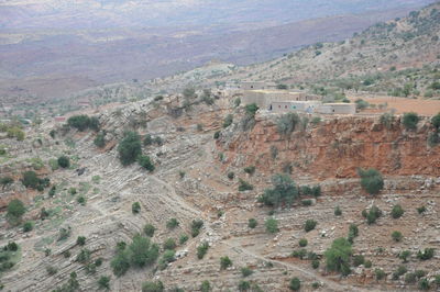 High angle view of a valley