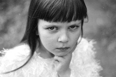 Close-up portrait of girl