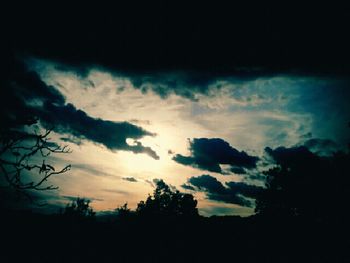 Low angle view of cloudy sky