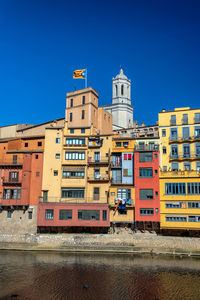 Buildings against blue sky