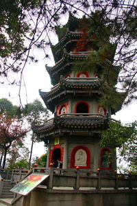 Low angle view of temple
