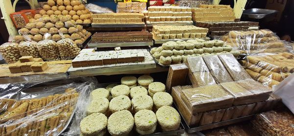 Various vegetables for sale in market