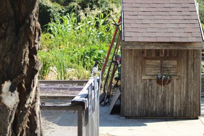 Entrance of building