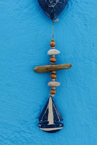High angle view of christmas decoration on table