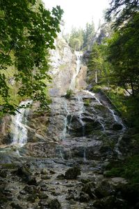 River flowing through rocks