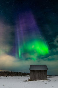 Low angle view of star field against sky at night