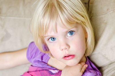 Close-up portrait of girl