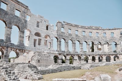 View of old ruins against sky