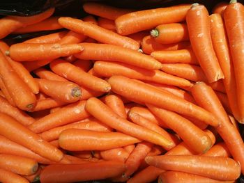 Full frame shot of carrots