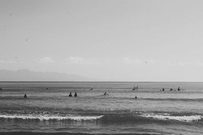 Group of people on beach