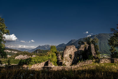 Panoramic view of castle against sky