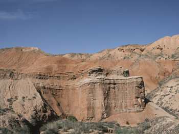 Rock formations in desert