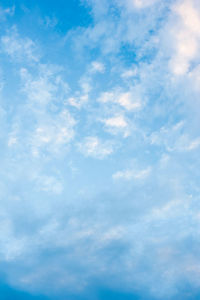 Low angle view of clouds in sky