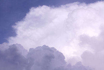 Low angle view of clouds in sky