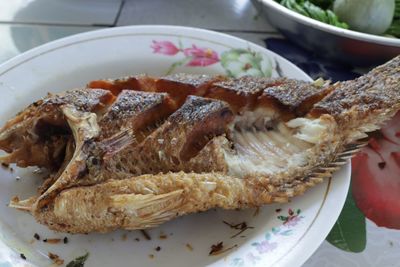 Close-up of food in plate