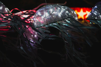 Close-up of illuminated decoration