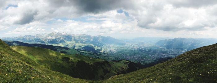 Panoramic view of landscape against sky