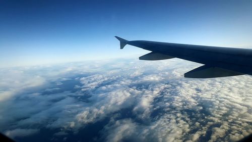 Aerial view of cloudscape against sky