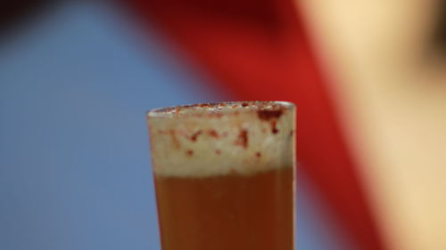 Close-up of drink in glass