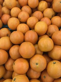 High angle view of fruits for sale at market stall