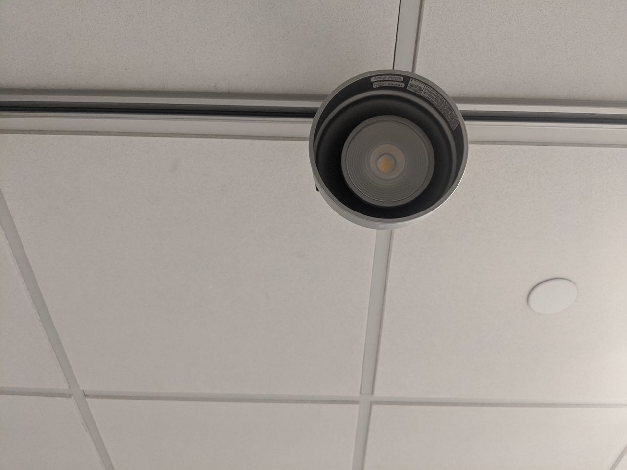 LOW ANGLE VIEW OF CEILING LIGHT