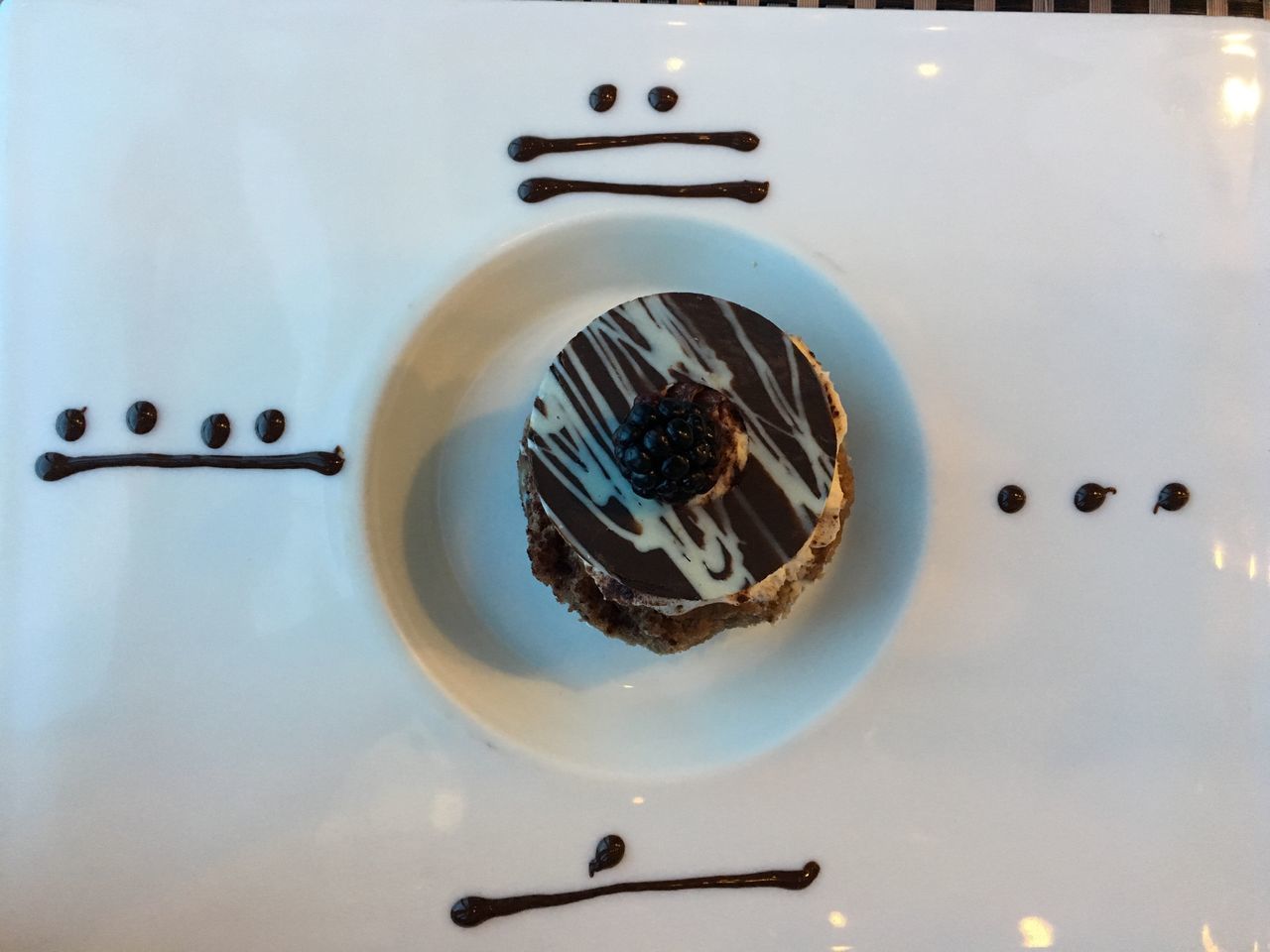 CLOSE-UP OF DESSERT ON TABLE