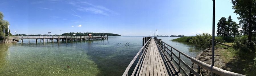 Scenic view of river against sky