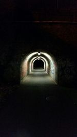 Illuminated tunnel